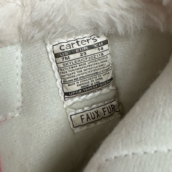 Carter's Skyler Toddler Winter Snow Boot 7T - Picture 7 of 7